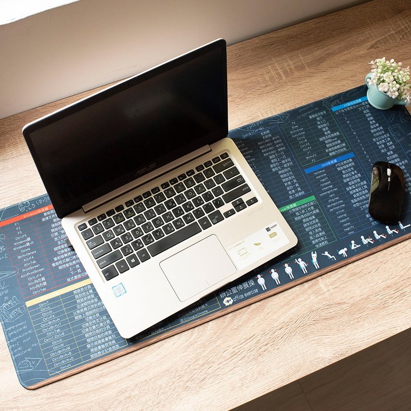 QIDINA 日用馆 质感超大实用繁体中文快捷鼠标垫 - 鼠标垫 - 橡胶 多色