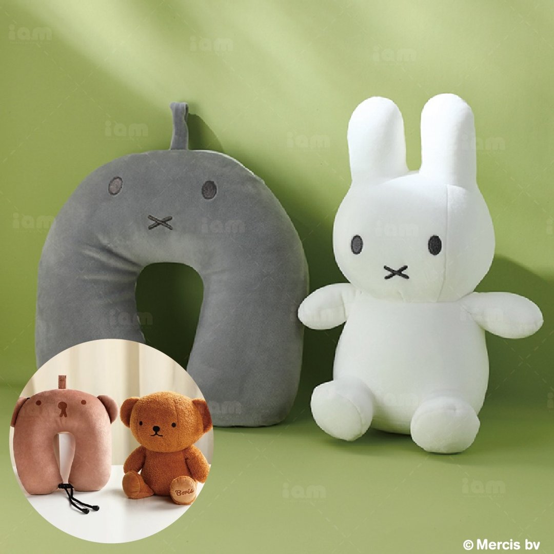 【MIFFYxVIPO】二合一百变娃娃U型颈枕 旅行枕 - 颈枕/旅行枕 - 棉 