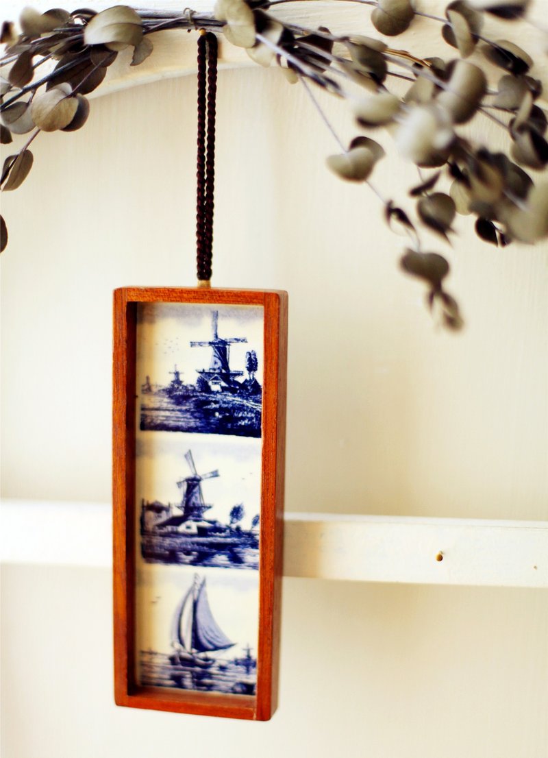 【好日恋物】荷兰ｖｉｎｔａｇｅ壁砖小挂画 - 摆饰 - 瓷 蓝色