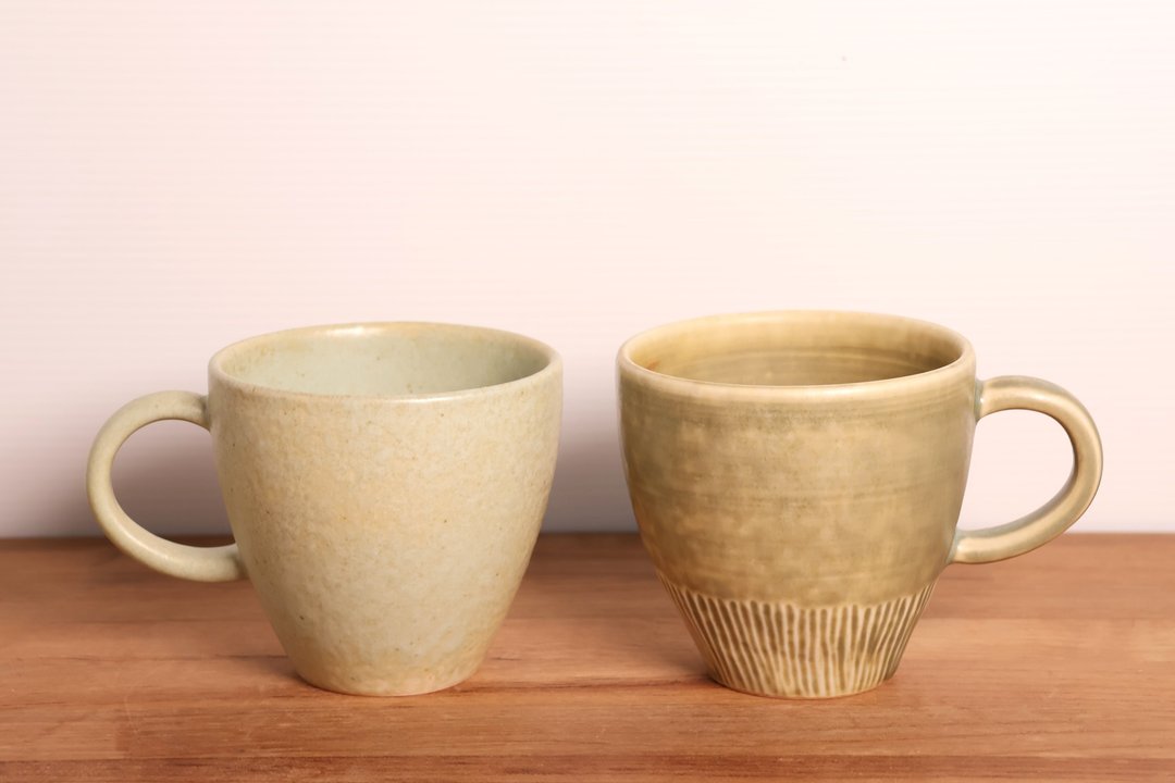 灰釉把手杯 - 咖啡杯/马克杯 - 瓷 