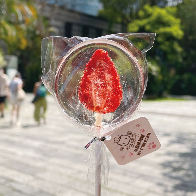 水晶棒棒糖 草莓 生日  婚礼小物 - 零食/点心 - 新鲜食材 红色