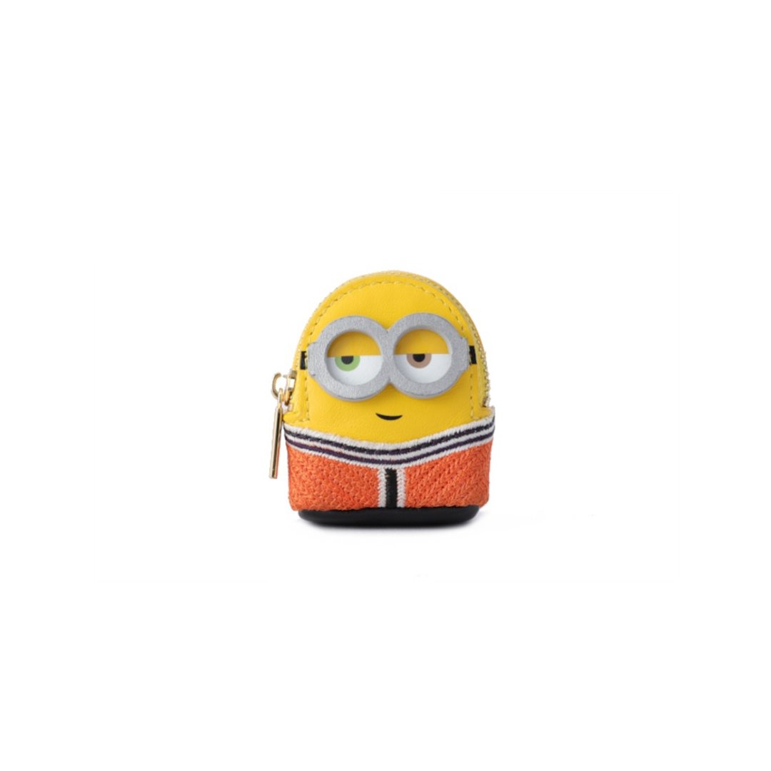 Minions牛皮革纳米侧孭袋 - 橙色运动服 - 侧背包/斜挎包 - 真皮 黄色