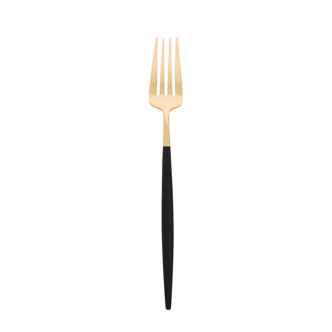 葡萄牙 Cutipol  GOA 黑金 21.5CM 主餐叉 - 餐刀/叉/匙组合 - 不锈钢 黑色