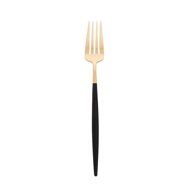 葡萄牙 Cutipol  GOA 黑金 21.5CM 主餐叉 - 餐刀/叉/匙组合 - 不锈钢 黑色