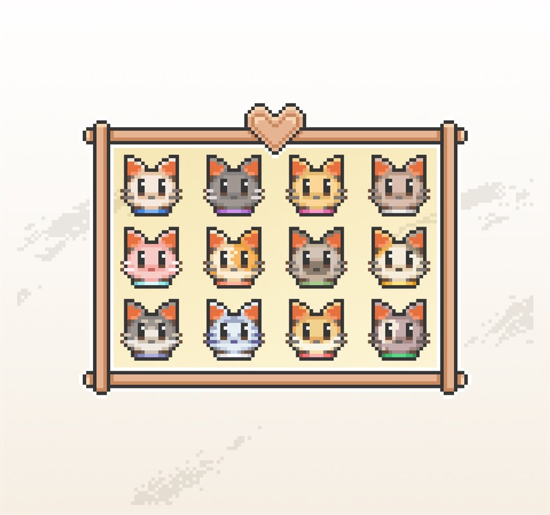 Twitch小奇点及订阅者徽章/忠诚徽章套图/像素风/可爱小猫咪 - Logo 设计/图案设计 - 其他材质 