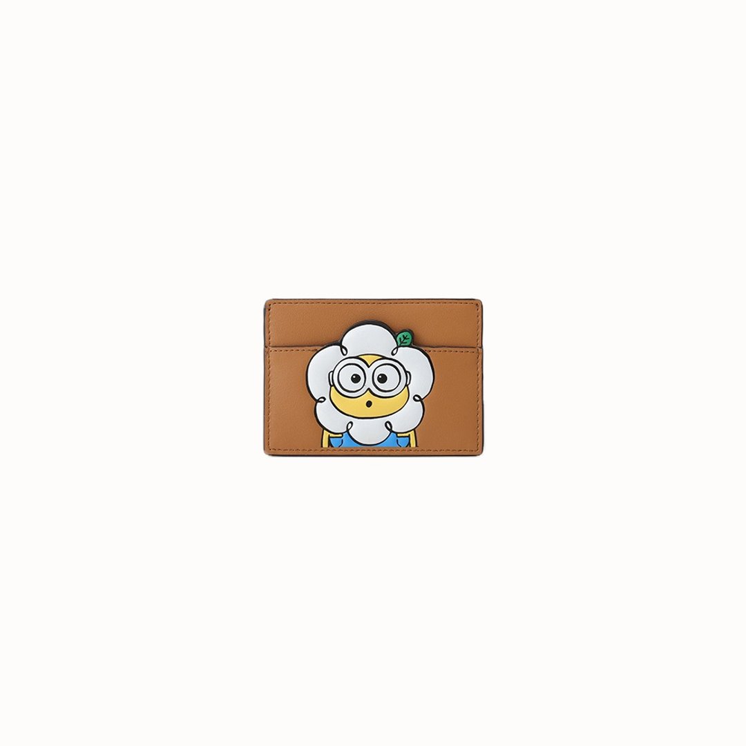 【满额赠】Minions & Monsters 皮革卡片套 - 名片夹/名片盒 - 真皮 咖啡色