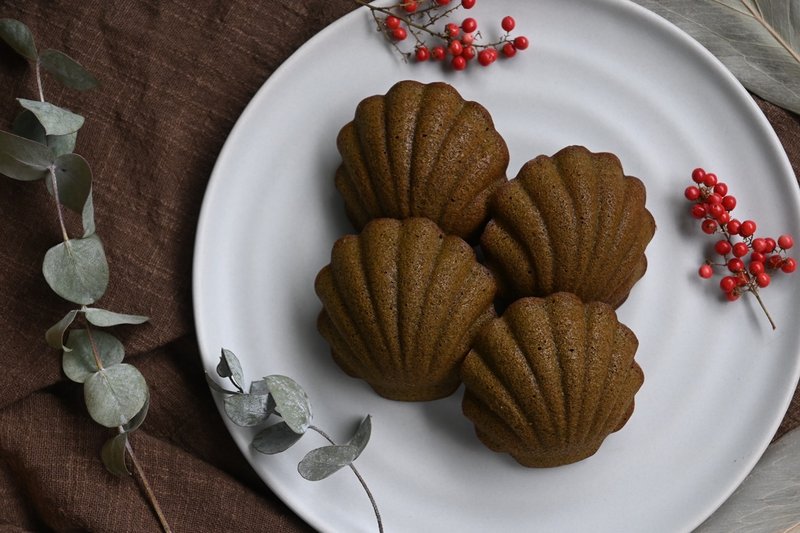 茶风味胖贝费南雪礼盒【礼盒、节日、送礼、客户送礼】 - 蛋糕/甜点 - 宝石 咖啡色