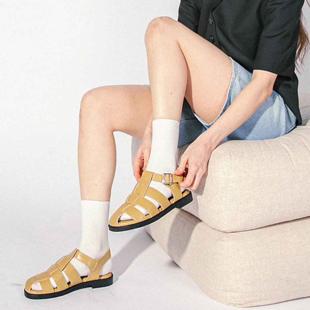 PRE-ORDER 韓國人手製 MACMOC Craze 涼鞋 YELLOW - 女款牛津鞋/乐福鞋 - 其他材质 白色