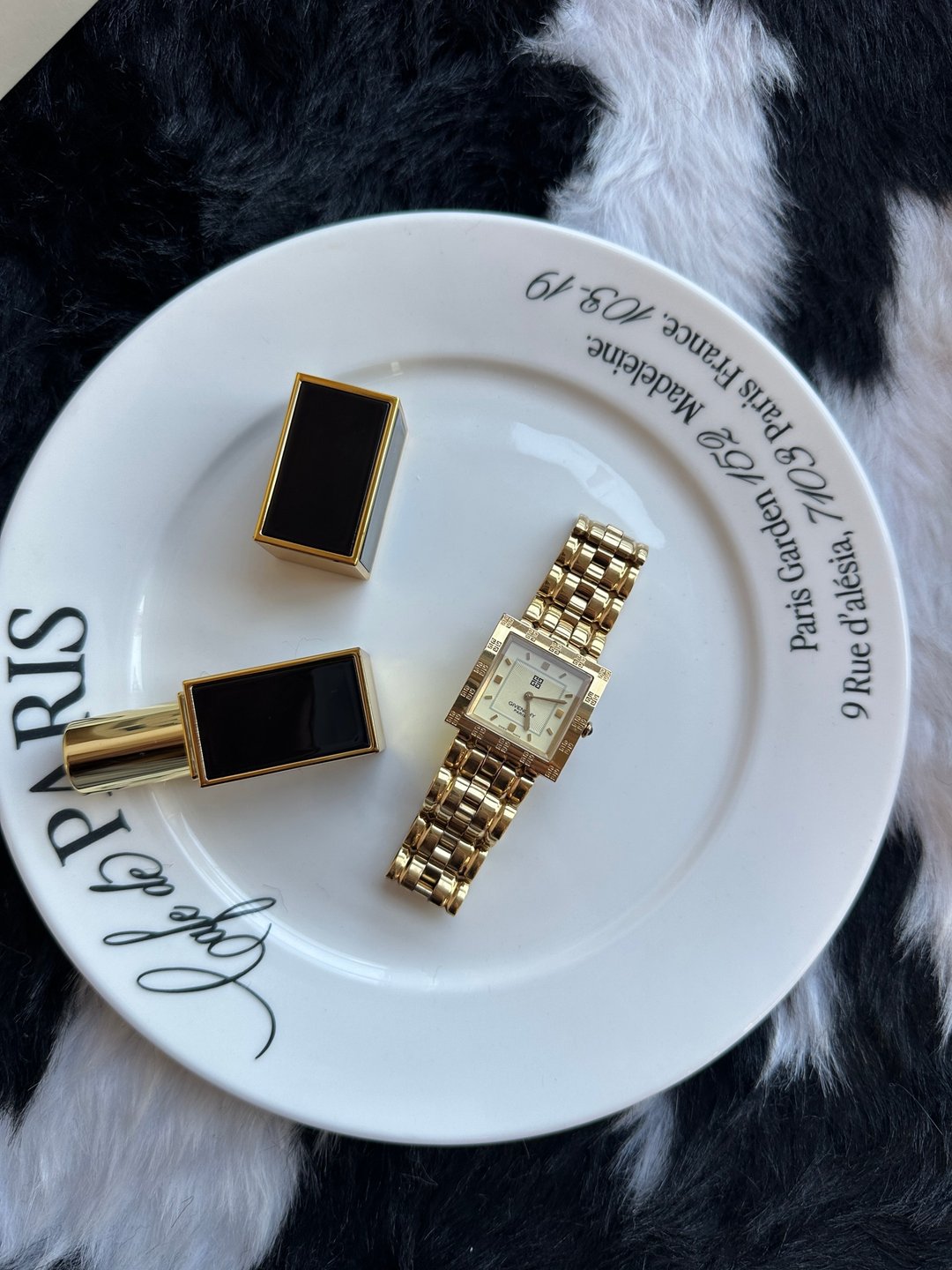 中古品 Givenchy 纪梵希 Vintage 方形腕表 - 女表 - 其他金属 金色