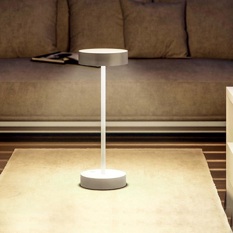 意大利UBIQUA Standy 极简工业风USB充电式台灯(小款)-多色可选 - 灯具/灯饰 - 其他金属 白色