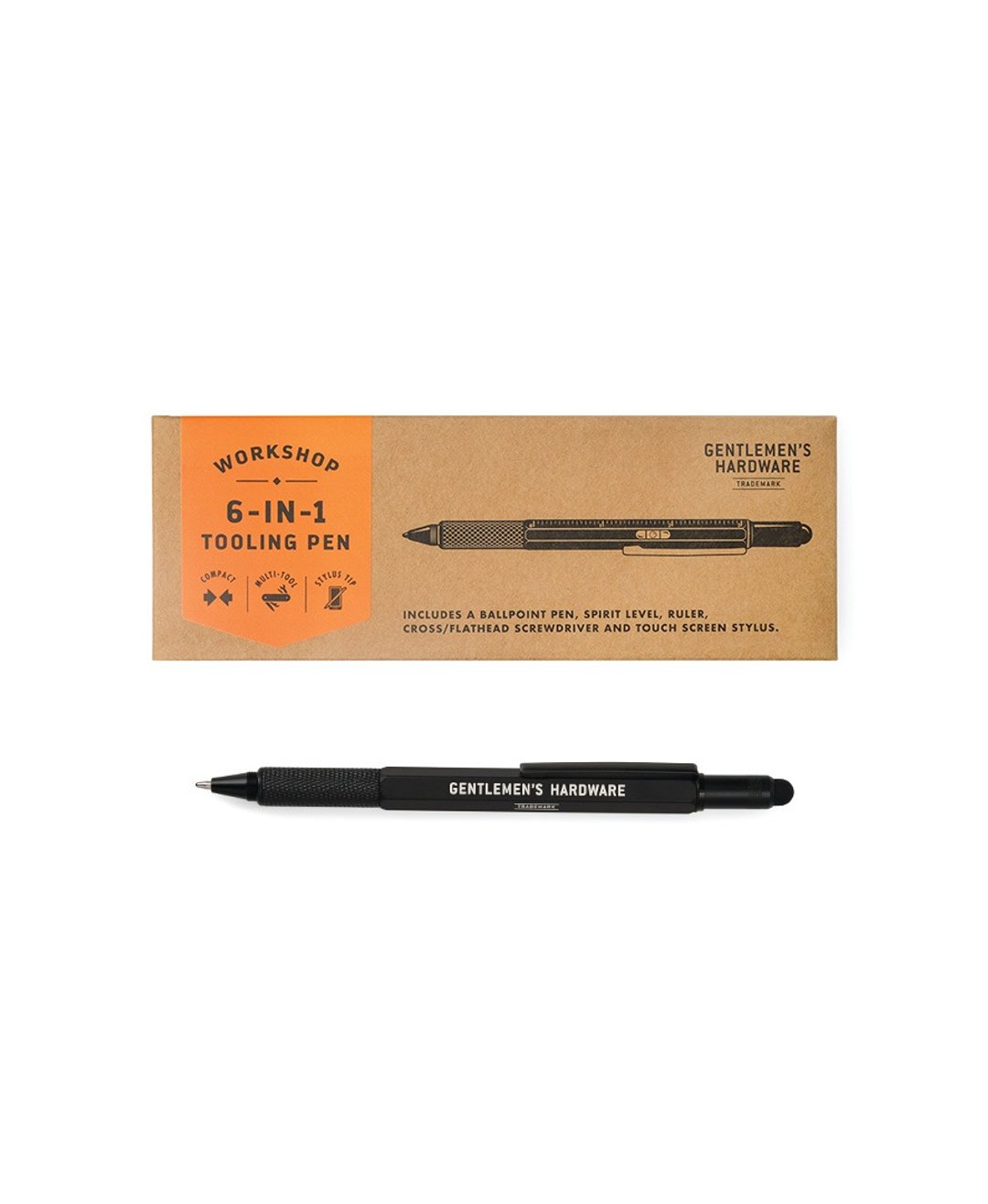 英国GENTLEMEN'S HARDWARE六合一多功能Tool Pen黑色金属工具笔 - 其他书写用品 - 其他金属 黑色
