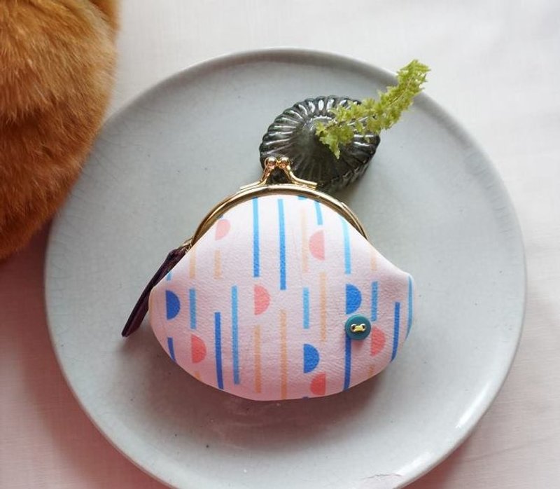 几何 ◘ 手工小口金包 - 皮夹/钱包 - 其他材质 粉红色