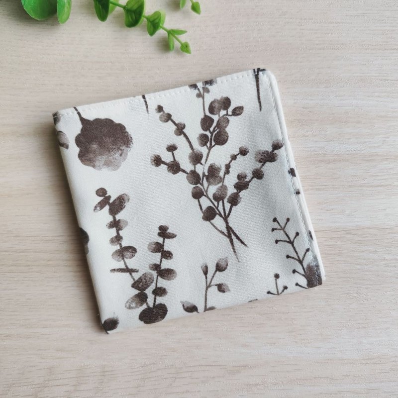 台湾纯棉手帕=月下花影 - 手帕/方巾 - 棉．麻 