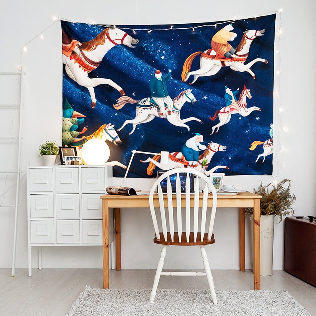 ▷Umade◀夜空飞马【L】-家饰Home Decor 壁幔Wall Tapestry 墙壁装饰 壁画 居家布置 挂画 摆设 室内设计 活动布置- 南君Nan Jun【L 200x150cm】 - 摆饰 - 其他材质 