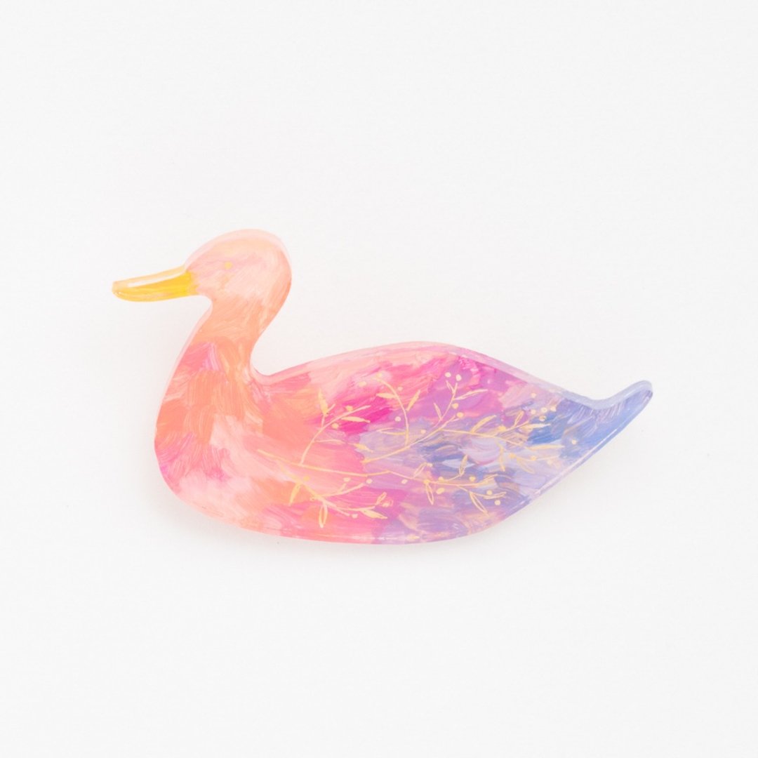 Picture of brooch [bird] - 胸针 - 压克力 粉红色