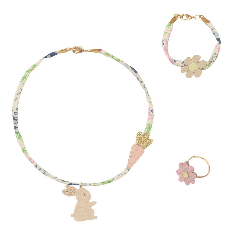 英国Mimi & Lula_SS25_复活节_小兔兔饰品3入组 - 婴儿饰品 - 聚酯纤维 
