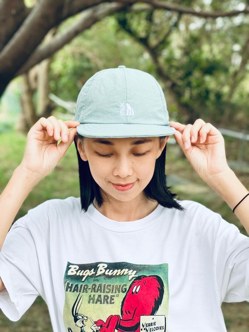 机能造型小帽  灰蓝 - 帽子 - 聚酯纤维 蓝色