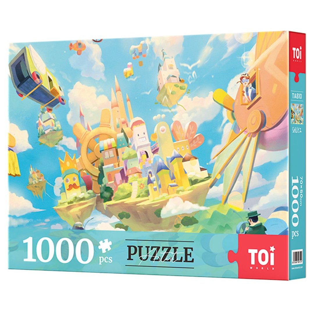 TOi图益 【天空之城】 拼图1000片  DIY插画桌游新年妇女节礼盒 - 拼图 - 纸 