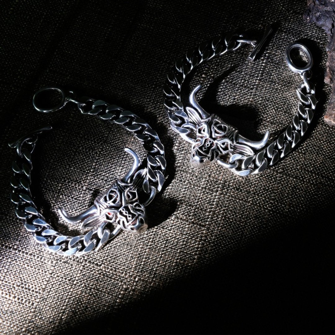 牛转干坤 手链 金属手链 个性手链 (HBRJA1205B)│MF select - 手链/手环 - 铜/黄铜 银色