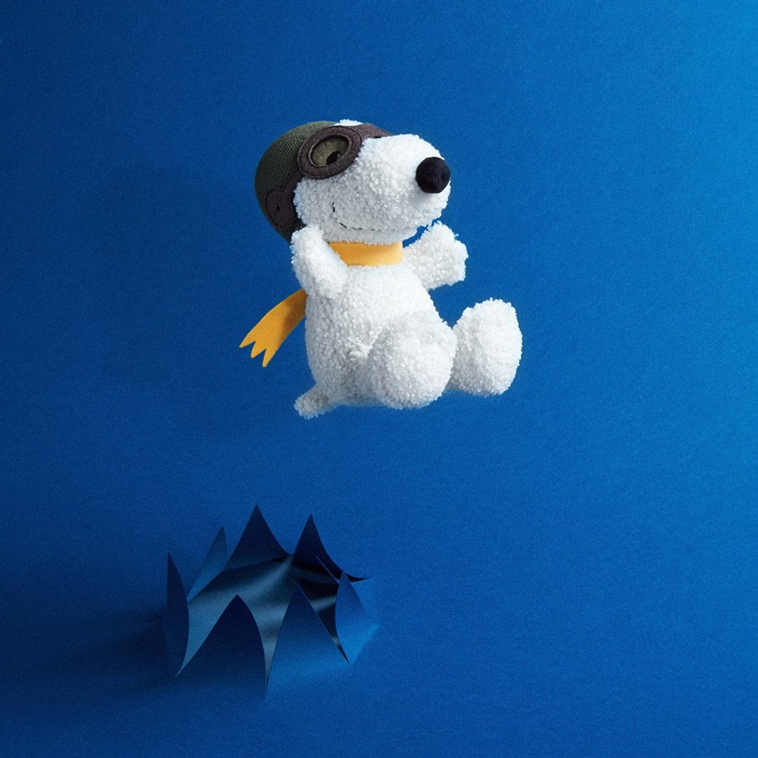 24H 快速出货 | BON TON TOYS Snoopy 史努比填充玩偶 - 飞行员 20cm - 玩偶/公仔 - 聚酯纤维 多色