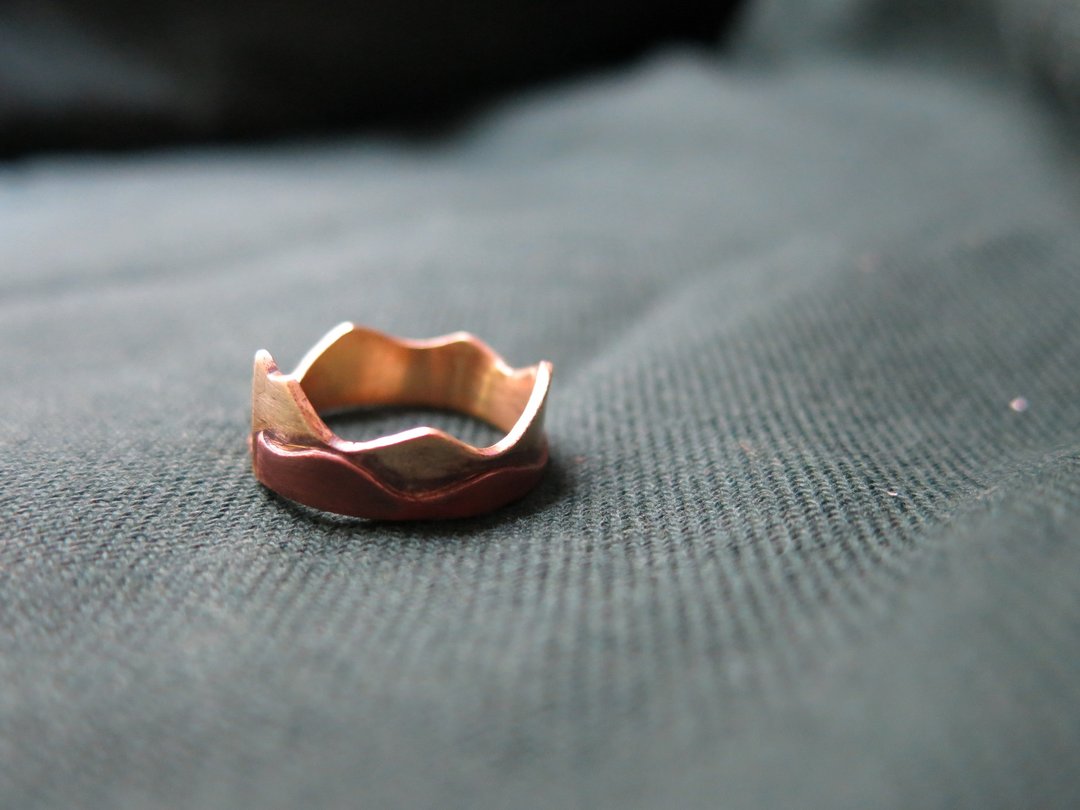 THE mountain ring is for you - 戒指 - 铜/黄铜 金色