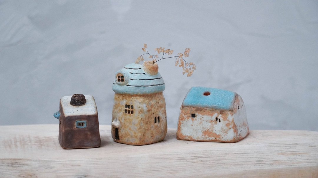 陶艺手作-小陶房-海边小屋 - 摆饰 - 陶 