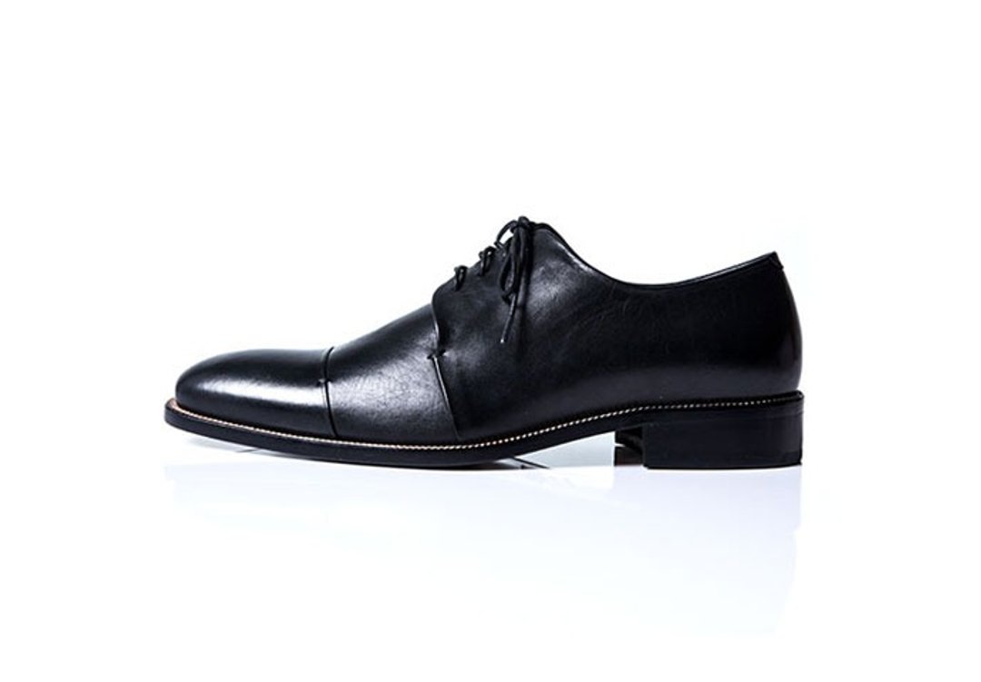 NOUR classic MAN / NOUR 男士经典款 - derby 全素面德比鞋 - Black 黑色 - 男款休闲鞋 - 真皮 黑色