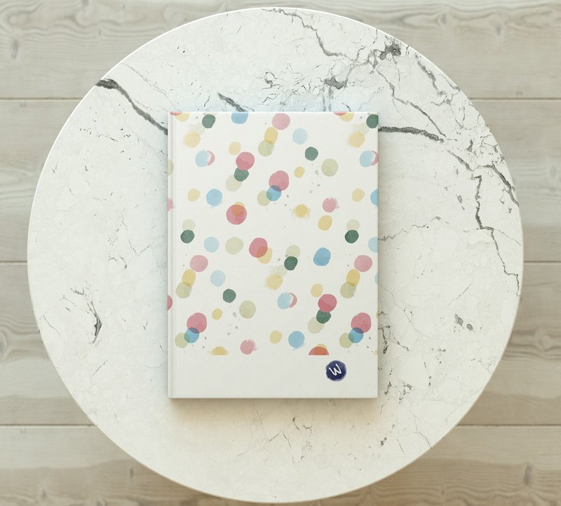 洛可可草莓WELKIN手创手工书/笔记本/手帐/日记本-彩虹下的小雨点 - 笔记本/手帐 - 纸 透明