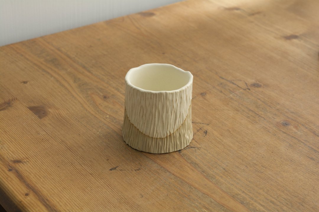 小山茶杯 | 白雪 | A - 茶具/茶杯 - 陶 白色