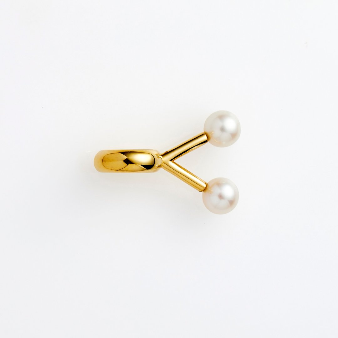 Cherry ear cuff - 其他 - 银 橘色
