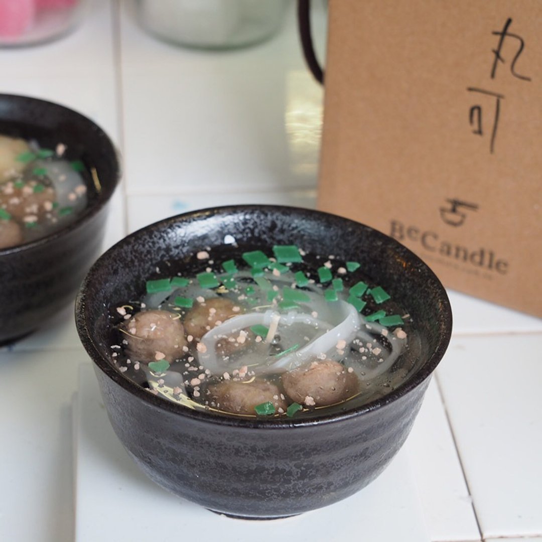 BeCandle 港式汤河 - 牛丸河 - 蜡烛/烛台 - 蜡 