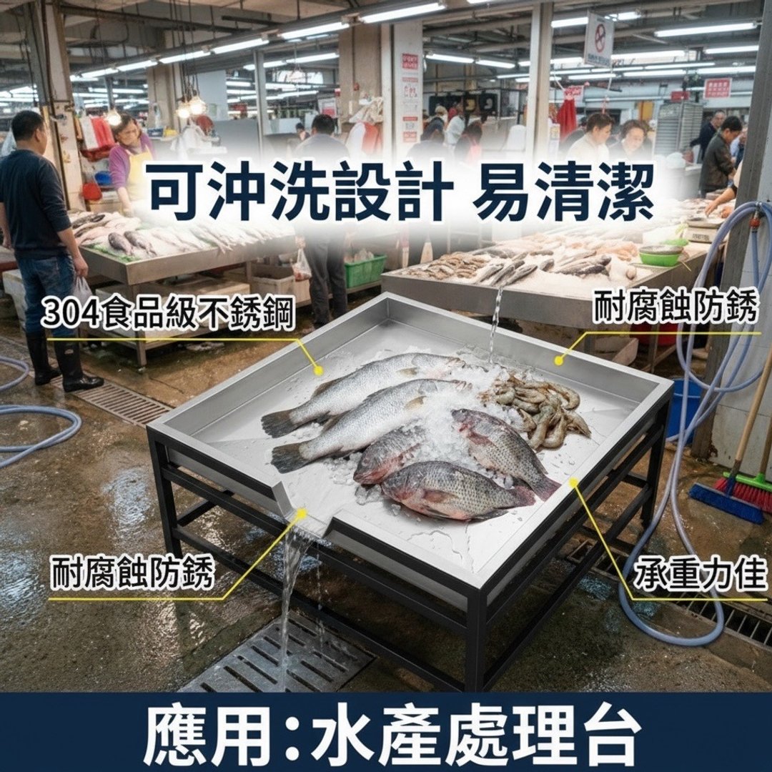 304不锈钢水盘 接水盘 集水盘 托盘 特大90*90 高8cm 台湾制 - 植栽/盆栽 - 其他金属 