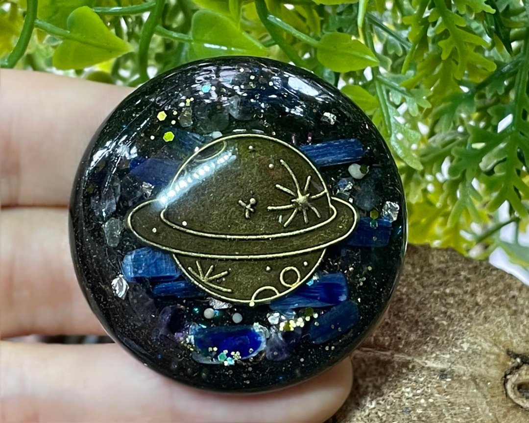 宇宙星球奥刚随身盘 | 转换负面情绪 | 冥想静心 - 其他 - 水晶 黑色