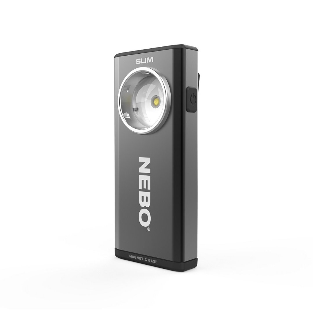 【NEBO】Slim超薄型充电可调光LED灯-黑-吊卡版 - 露营用品 - 铝合金 黑色