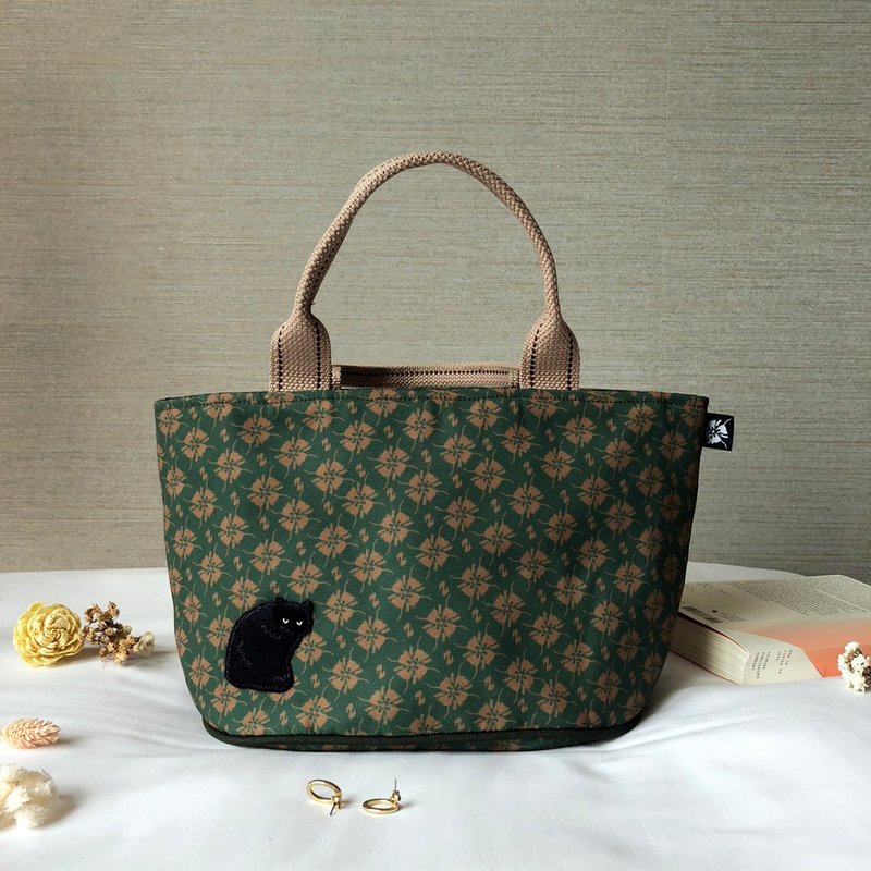 SNEAKYSTAR经典logo小手提袋 - 手提包/手提袋 - 聚酯纤维 绿色