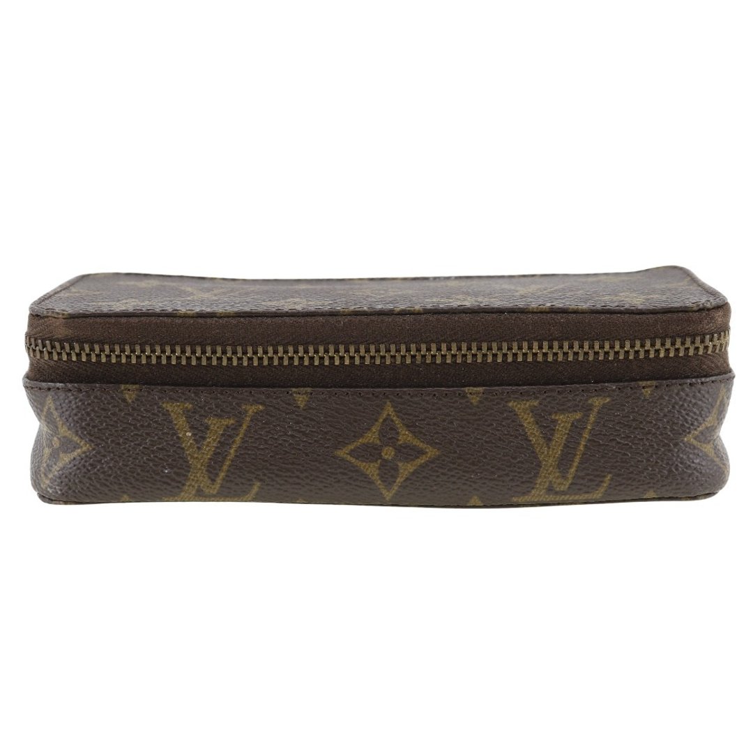 【日本直送】路易威登 LOUIS VUITTON POUCH MONTE CARLO 小化妆包 珠宝盒 M47352 Monogram 帆布 中性【二手】 - 化妆包/杂物包 - 人造皮革 咖啡色
