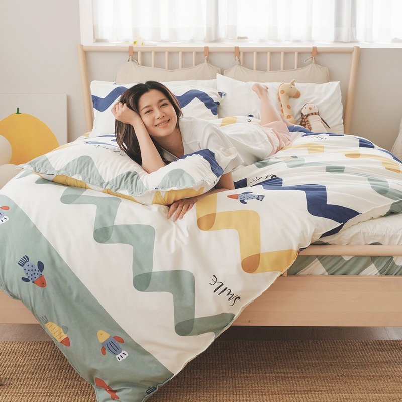 德国银离子抗菌-舒柔棉冬包(单/双/加大/特大)铺棉两用被组/UA003 - 寝具 - 聚酯纤维 多色