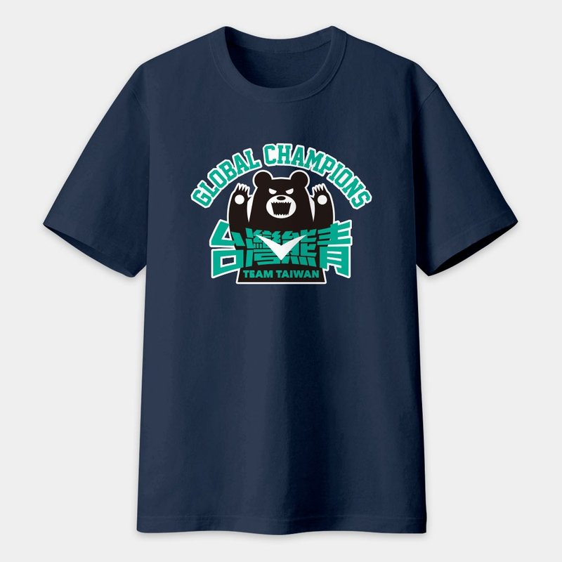 台湾熊勇 熊赞 熊厉害 中性短袖T恤 135 - 男装上衣/T 恤 - 棉．麻 黑色