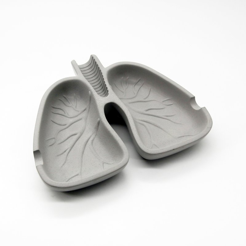 24HR出货－veg out LUNG ashtray I 废肺菸灰缸－ - 其他 - 水泥 灰色