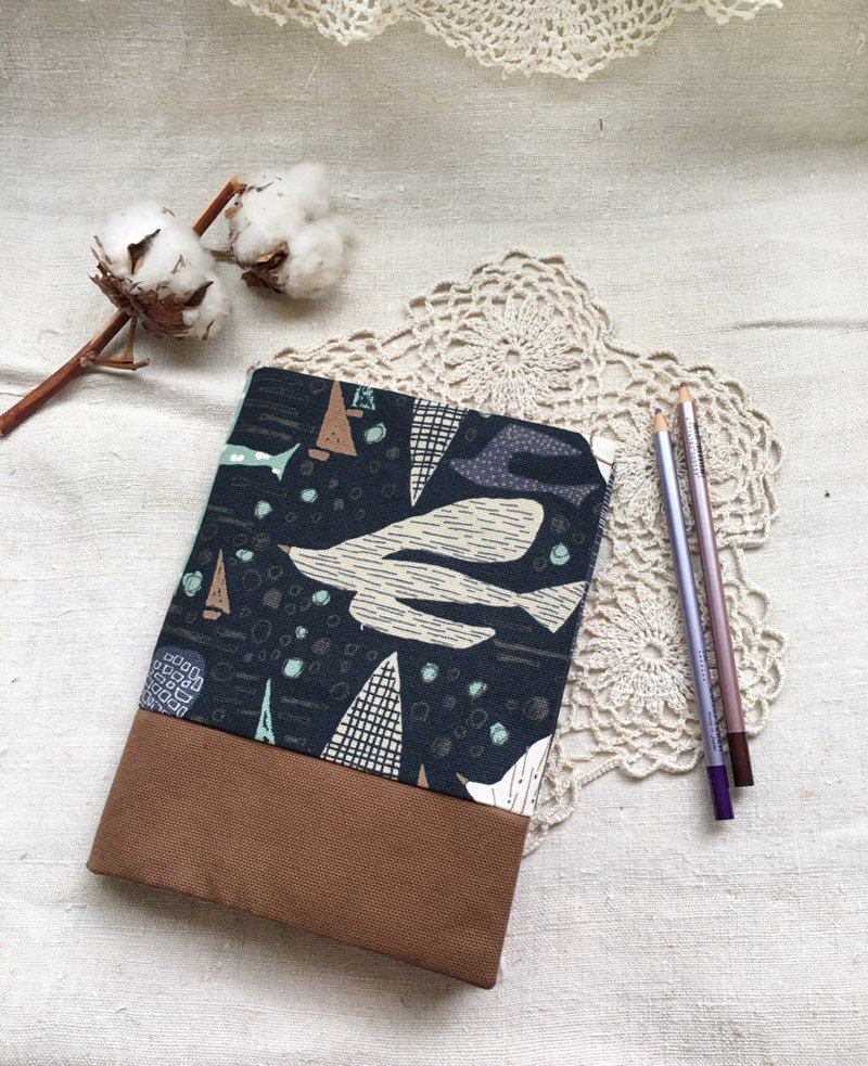 【好日手作】飞鸟日布书衣/布书套/手帐套 A5可调式 交换礼物 小礼物 - 笔记本/手帐 - 棉．麻 多色