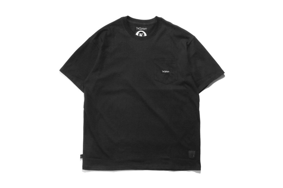 VANDAL LOGO口袋短T - 男装上衣/T 恤 - 棉．麻 黑色