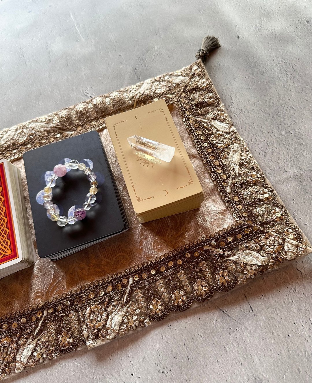 塔罗布　tarot mat 　tarot cloth  Made in JAPAN - 餐垫/桌巾 - 其他人造纤维 