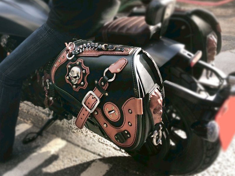 重机三角包 - 其他 - 真皮 黑色