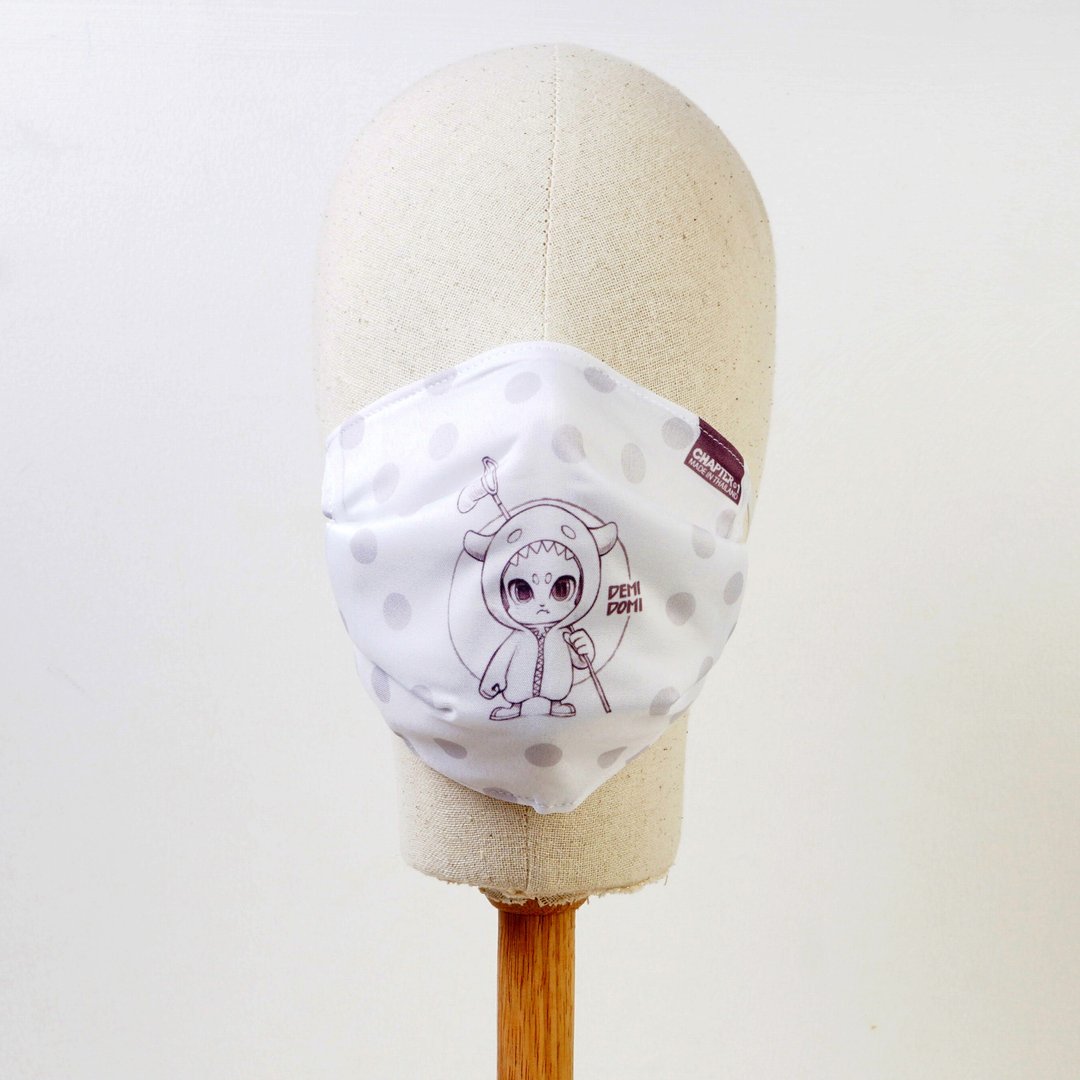 DemiDomi Swing Salo Anti Droplet Fabric MASK layers Dust Protect  1  pc - 口罩 - 其他材质 白色