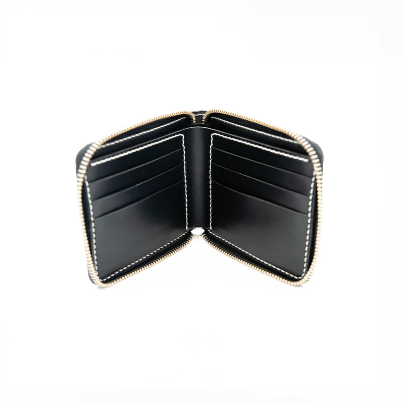 六卡拉链短银包 | 手缝皮革完成品 |  BSP216 - 皮件 - 其他材质 