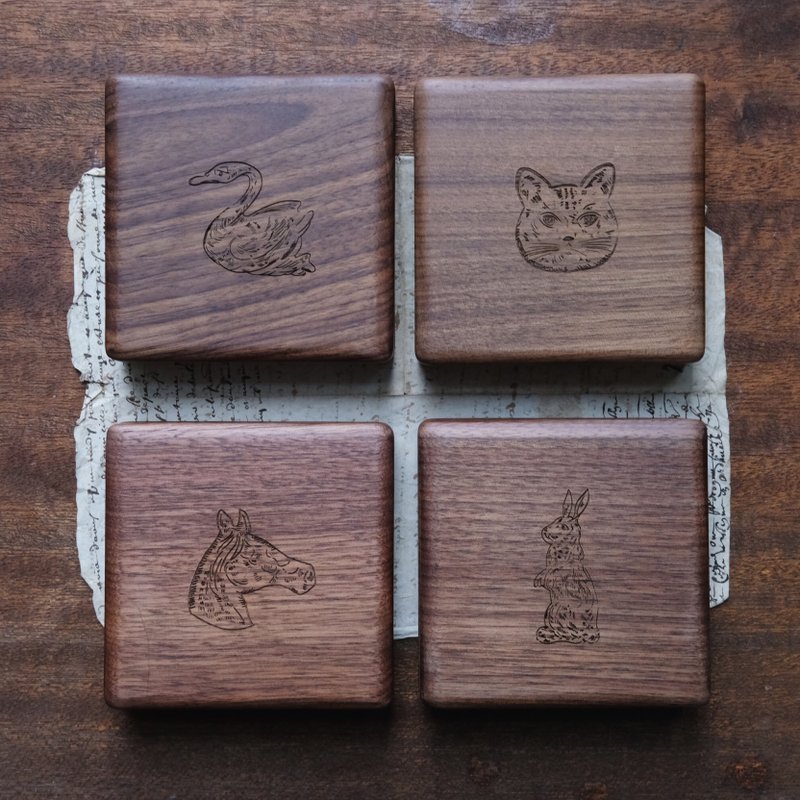 珠宝盒配件收纳配件盒 - 收纳用品 - 木头 咖啡色