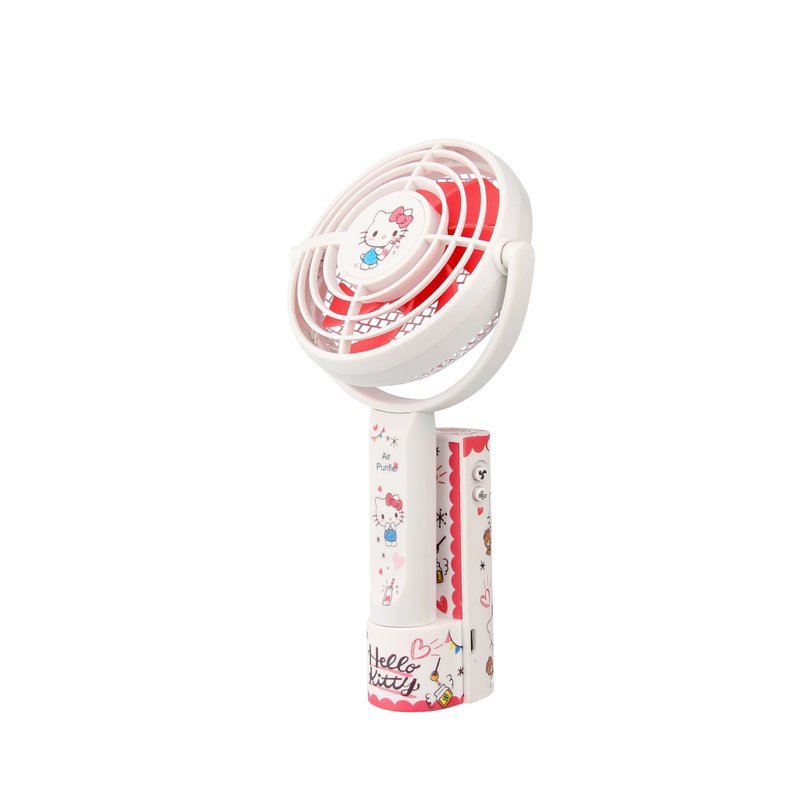 负离子空气净化器手提风扇 - Hello Kitty - 电扇 - 塑料 白色