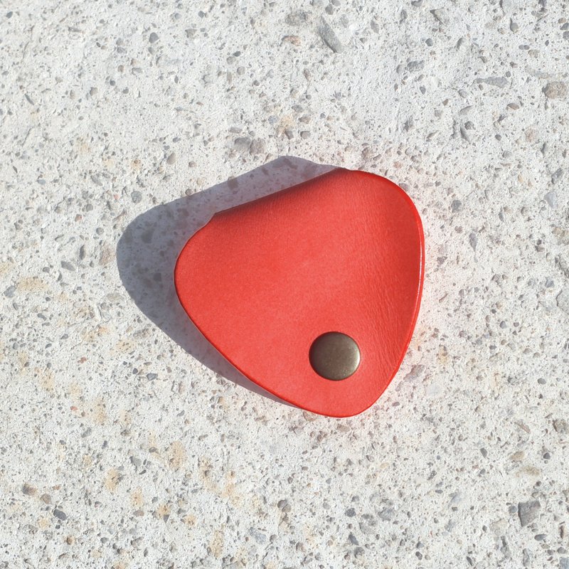 耳机收线器 / 收纳套 -- 石榴红 - 卷线器/电线收纳 - 真皮 红色