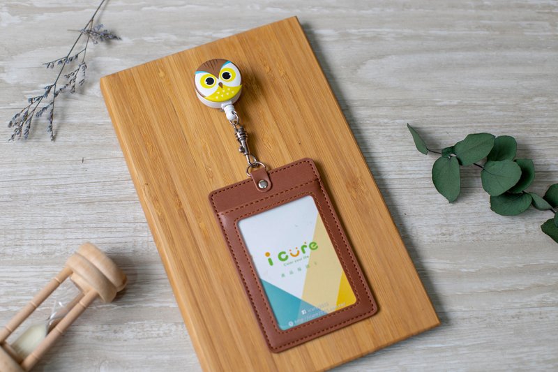 i 好夹 伸缩证件套组- 满满动物系列 / 猫头鹰 _ AZA5 - 证件套/卡套 - 其他材质 白色