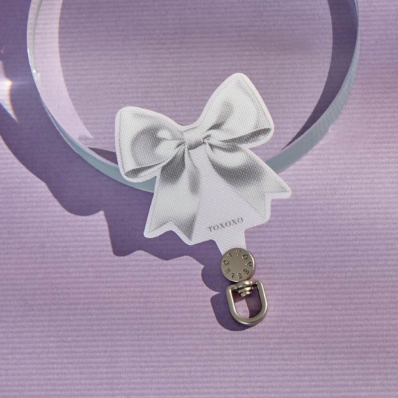 缎光蝴蝶结旋转手机挂片/夹片 - 手机配件 - 尼龙 多色